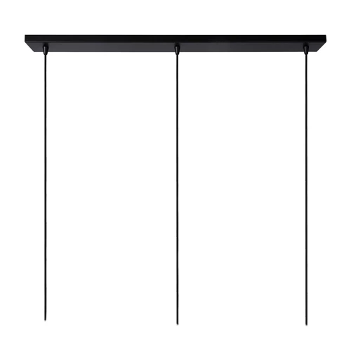 Lucide NOLAN - Hanglamp - 3xE27 - Zwart - detail 1